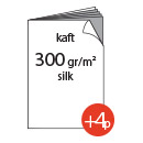 4 pagina's kaft 300g/m&sup2;, silk